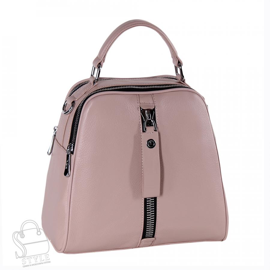 Рюкзак женский кожаный 99451 pink Velina Fabbiano-Safenta/30
