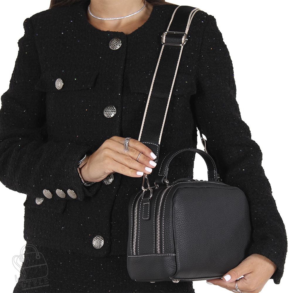 Сумка женская кожаная 99123NN black Natale Navetta