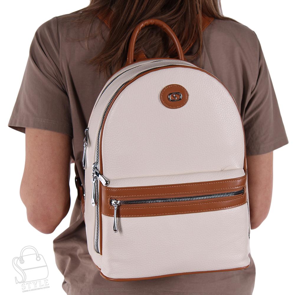 Рюкзак женский 69145-1 beige Velina Fabbiano-Safenta/50