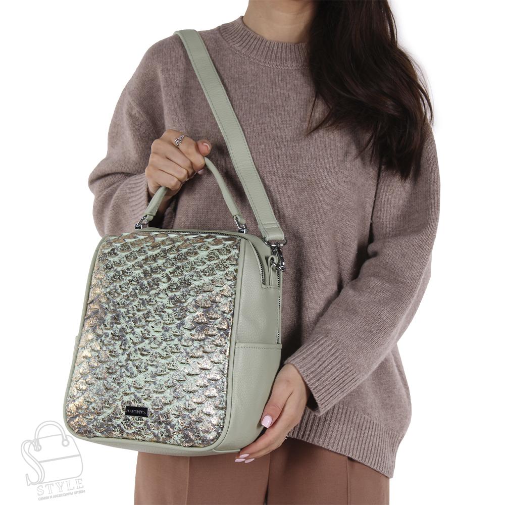 Рюкзак женский 69088-2 l.green Velina Fabbiano-Safenta/50