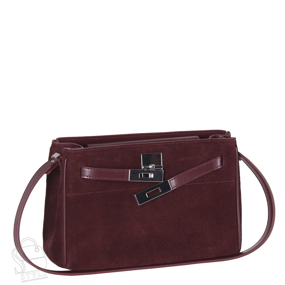 Сумка женская кожаная 6463BDAA wine red Baidou
