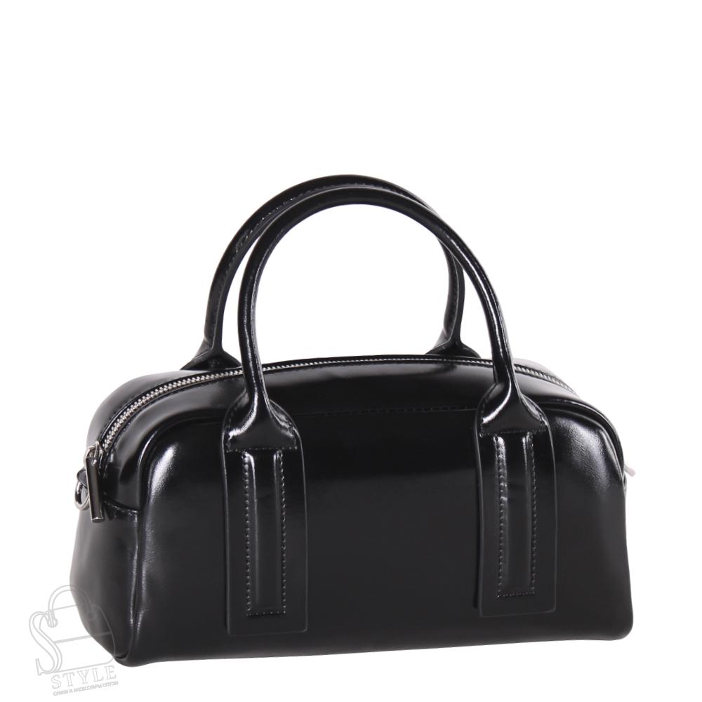 Сумка женская кожаная 7241PE black Polina&Eiterou