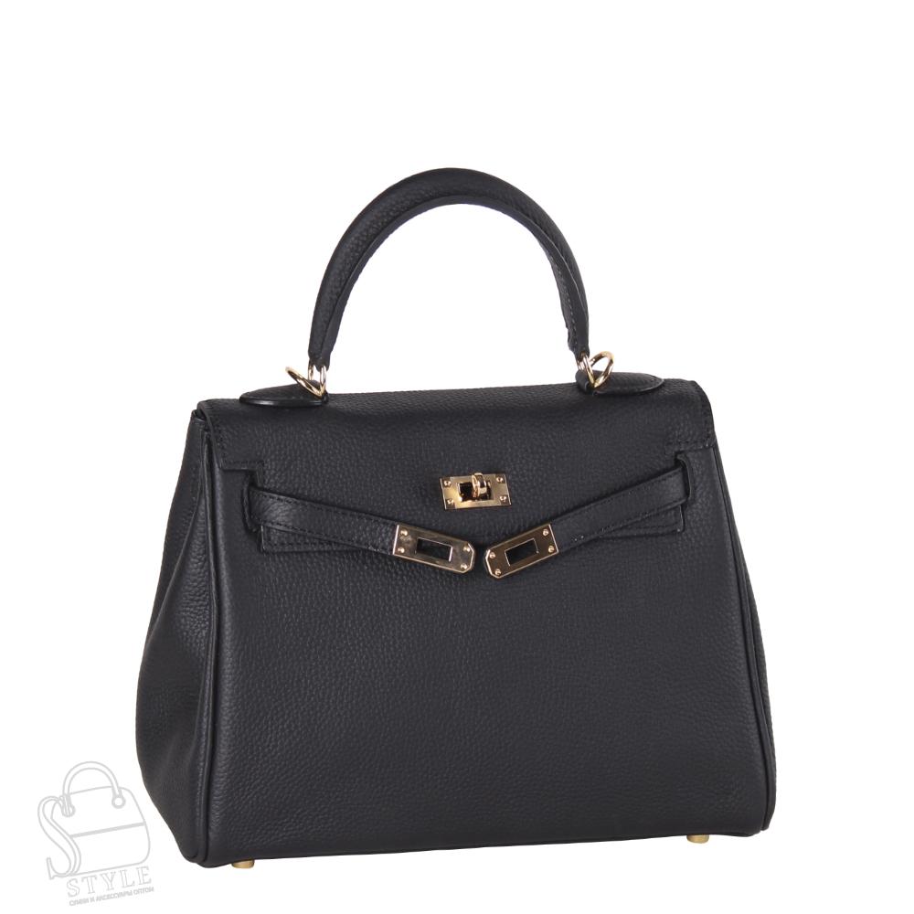 Сумка женская кожаная 25KLVG black Vitelli Grassi