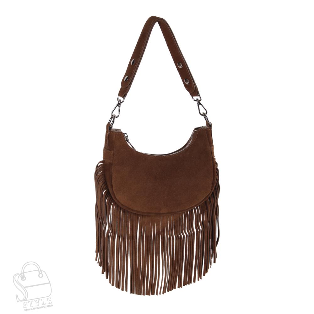 Сумка женская кожаная 99098NNAA brown Natale Navetta