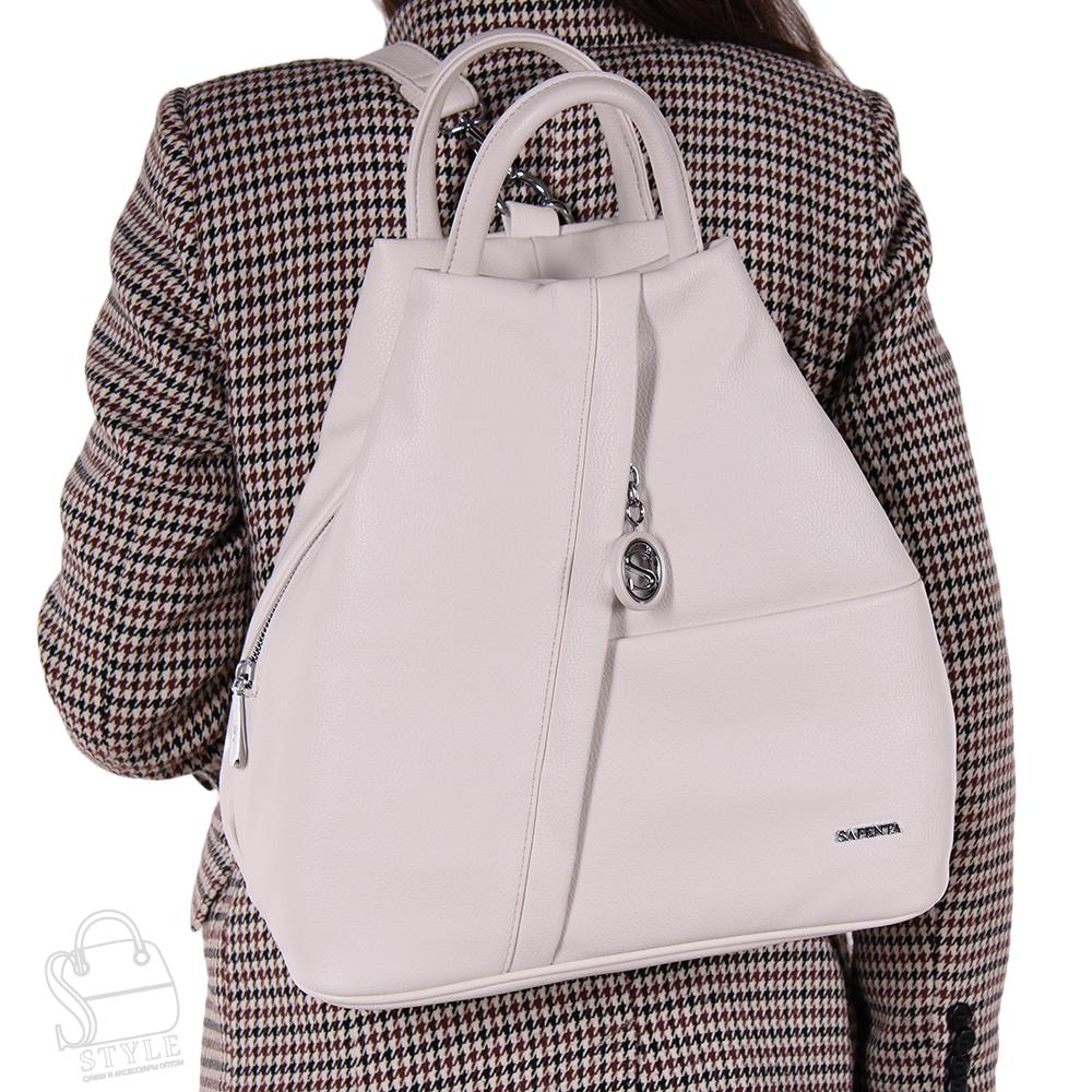 Рюкзак женский 575379 beige Velina Fabbiano-Safenta/30 в Новосибирске