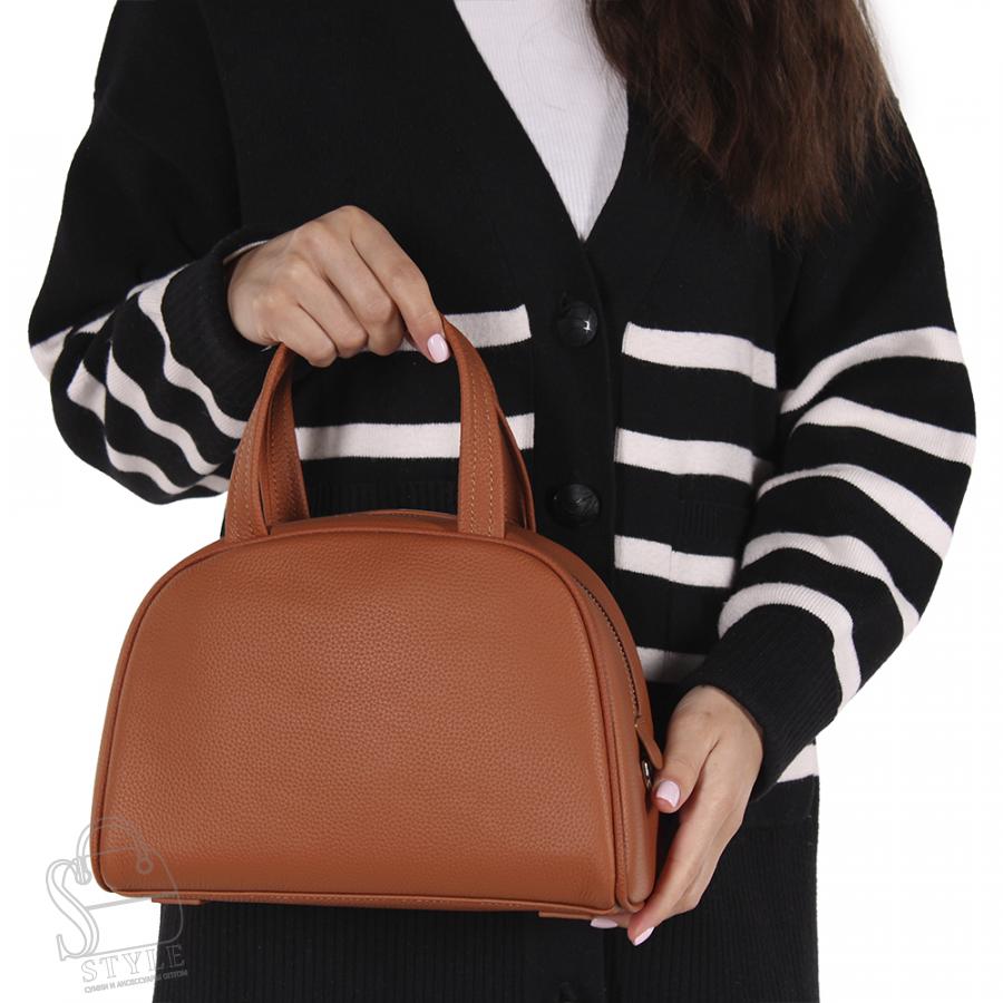 Сумка женская кожаная 8920VG brown Vitelli Grassi в Новосибирске