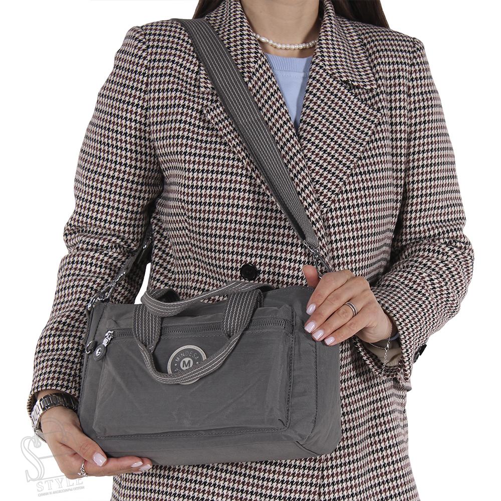 Сумка женская 8707MD d.gray Mindesa