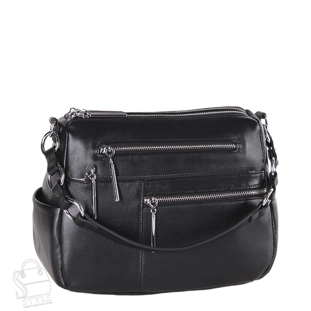 Сумка женская кожаная 7795VG black Vitelli Grassi