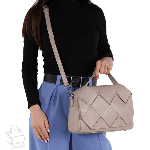 Сумка женская кожаная 6605VG beige Vitelli Grassi/30