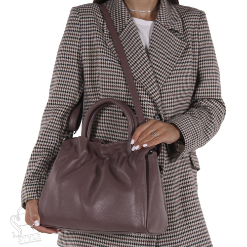 Сумка женская кожаная 8506VG mauve Vitelli Grassi