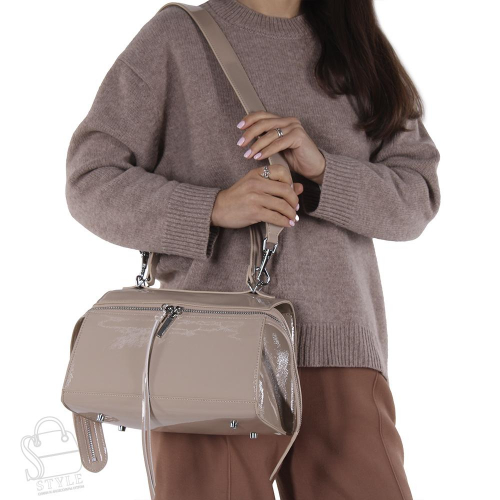 Сумка женская кожаная 1353THG dusk peach Polina&Eiterou