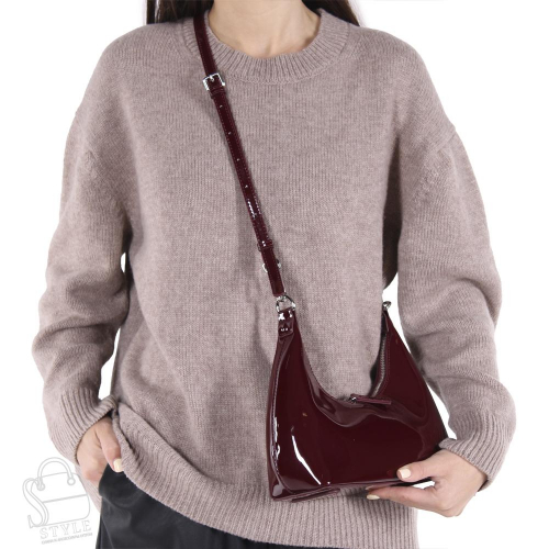 Сумка женская кожаная 68861BD wine red Baidou