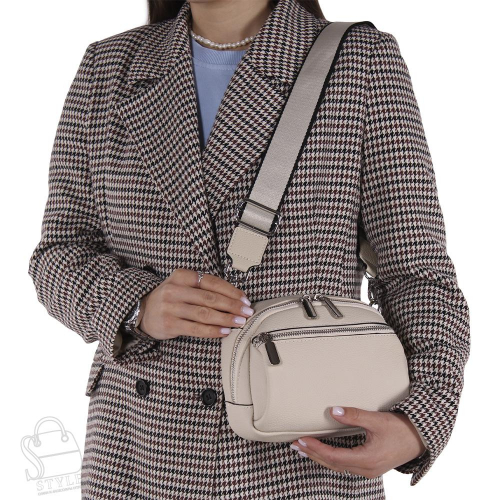 Сумка женская кожаная 8721VG milk white  Vitelli Grassi
