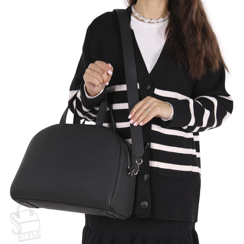 Сумка женская кожаная 8919VG black Vitelli Grassi