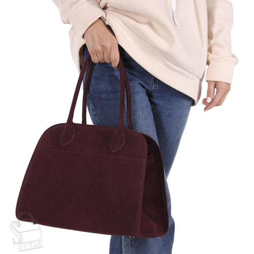 Сумка женская кожаная 1336THAA burgundy Polina&Eiterou