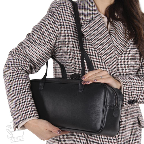 Сумка женская кожаная 6119NN black  Natale Navetta