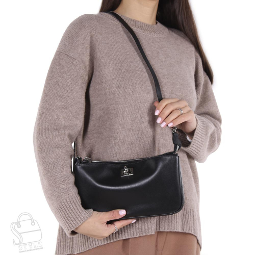 Сумка женская кожаная 3649VG black Vitelli Grassi