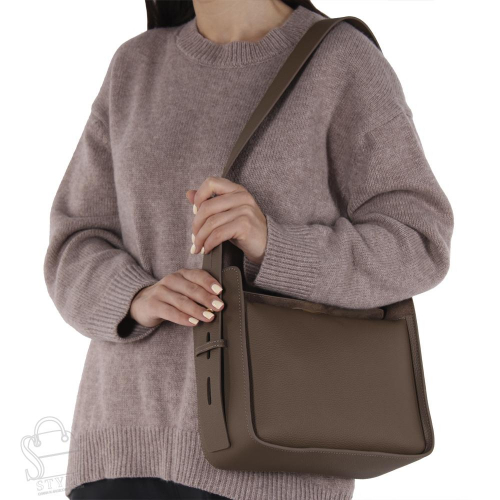 Сумка женская кожаная 2060VG gray Vitelli Grassi