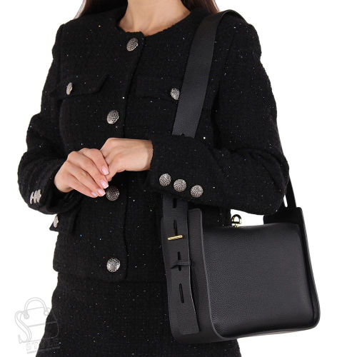 Сумка женская кожаная 2060VG black Vitelli Grassi
