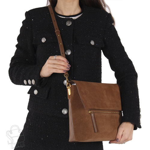 Сумка женская кожаная 5798BDAA brown Baidou