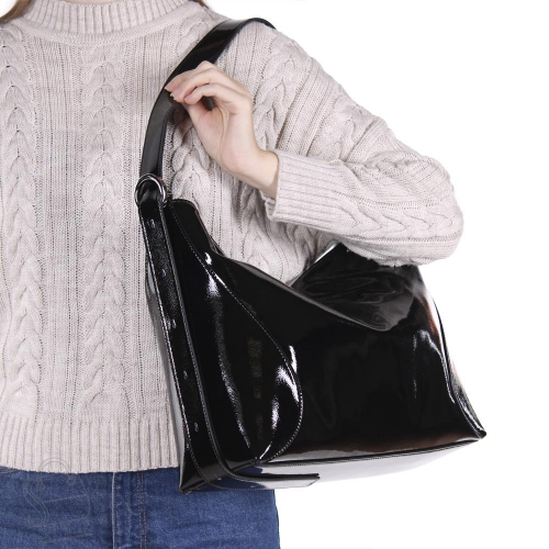 Сумка женская кожаная 1285EC black Euro-Col