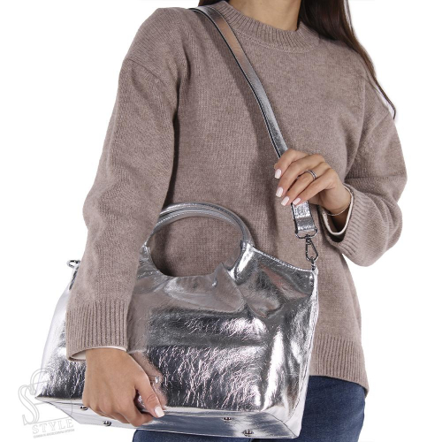 Сумка женская  51106 silver Velina Fabbiano-Safenta