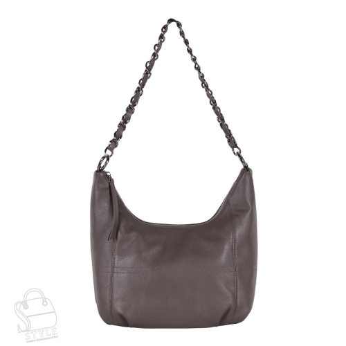 Сумка женская кожаная 8559 gray  Polina&Eiterou