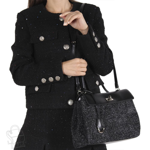 Сумка женская кожаная 9766VGAA black Vitelli Grassi