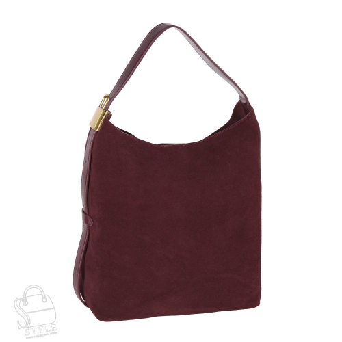 Сумка женская кожаная 56085BDAA wine red Baidou