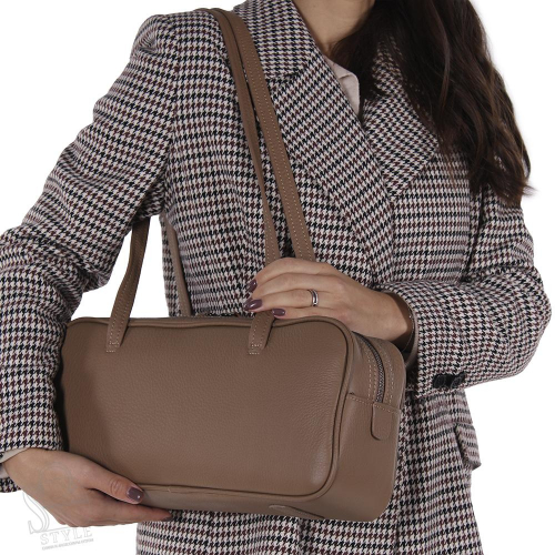 Сумка женская кожаная 6119NN apricot  Natale Navetta