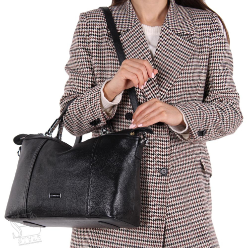 Сумка женская кожаная 98045 black Velina Fabbiano-Safenta/30