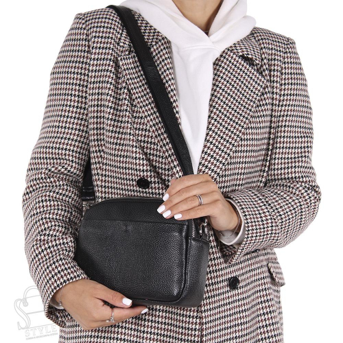Сумка женская кожаная 8080NN black Natale Navetta  в Новосибирске