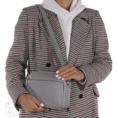 Сумка женская кожаная 8081NN l.gray Natale Navetta
