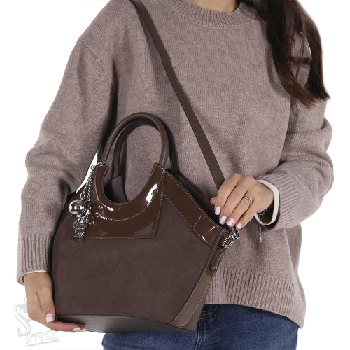 Сумка женская  5505-80FRAA coffee Farfalla Rosso