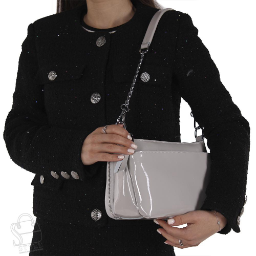 Сумка женская кожаная 8912-3NN l.gray Natale Navetta