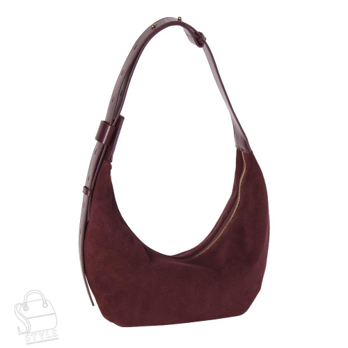Сумка женская кожаная 5782BDAA wine red Baidou