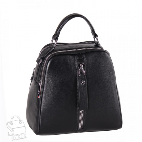 Рюкзак женский кожаный 99451 black Velina Fabbiano-Safenta/30 в Новосибирске