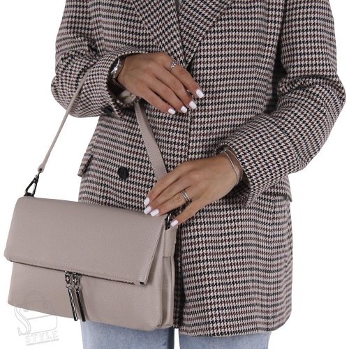 Сумка женская кожаная 8360VG beige Vitelli Grassi