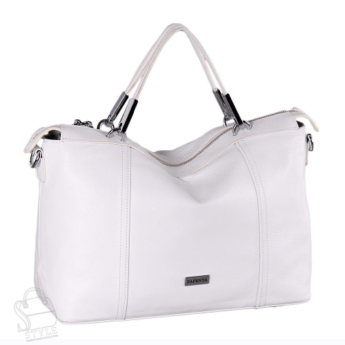 Сумка женская кожаная 98045 white Velina Fabbiano-Safenta/30