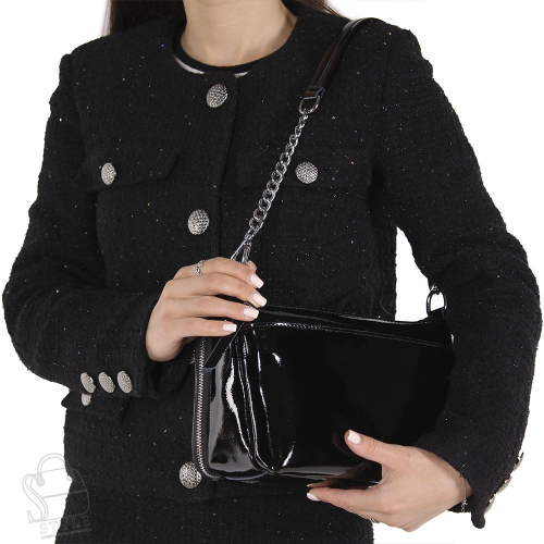 Сумка женская кожаная 8912-3NN black  Natale Navetta