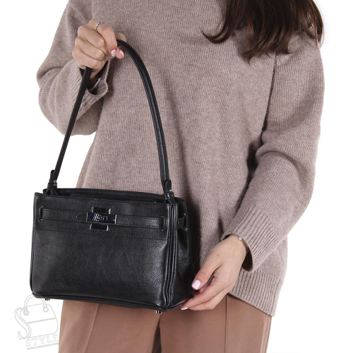 Сумка женская кожаная 3641VG black Vitelli Grassi