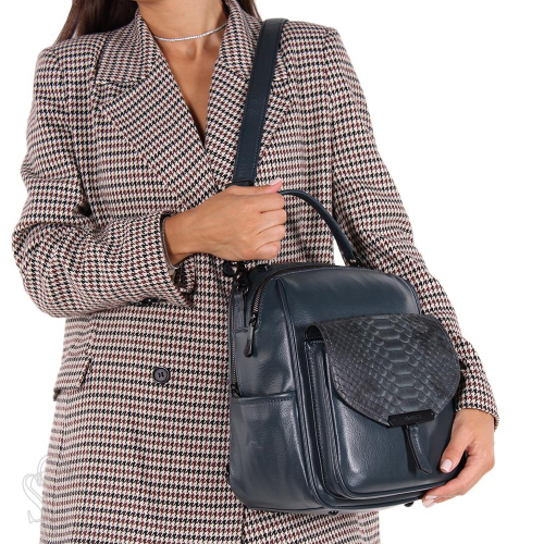 Рюкзак женский 69088-3 gray blue Velina Fabbiano-Safenta/50 в Новосибирске