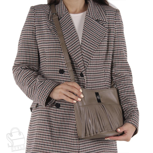 Сумка женская кожаная 3579VG gray Vitelli Grassi