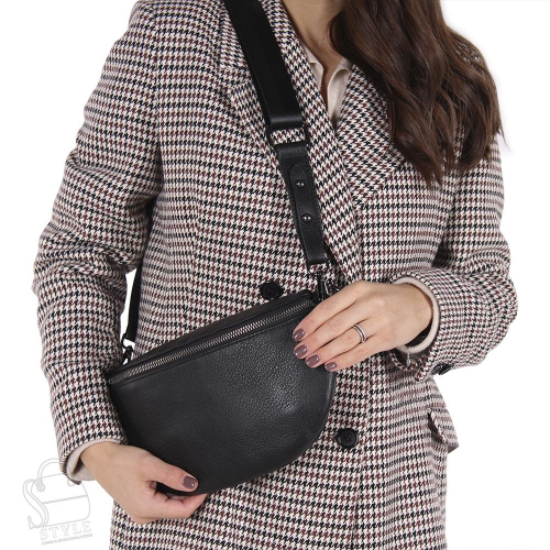 Сумка женская кожаная 6022NN black Natale Navetta