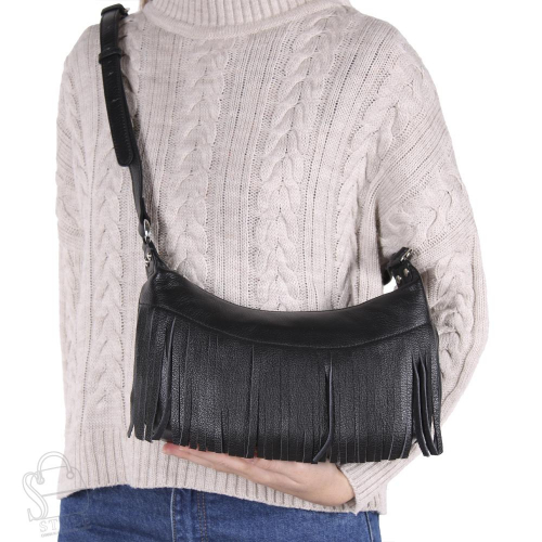 Сумка женская кожаная 3580VG black Vitelli Grassi