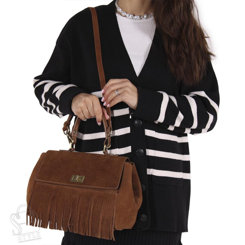 Сумка женская кожаная 889NNAA brown Natale Navetta