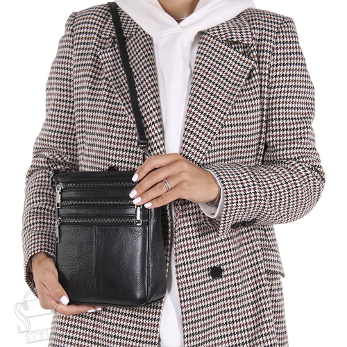 Сумка женская кожаная 719NN black Natale Navetta