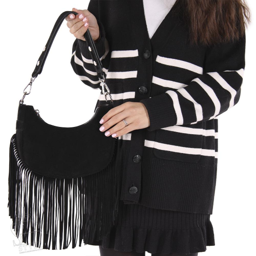 Сумка женская кожаная 99098NNAA black Natale Navetta