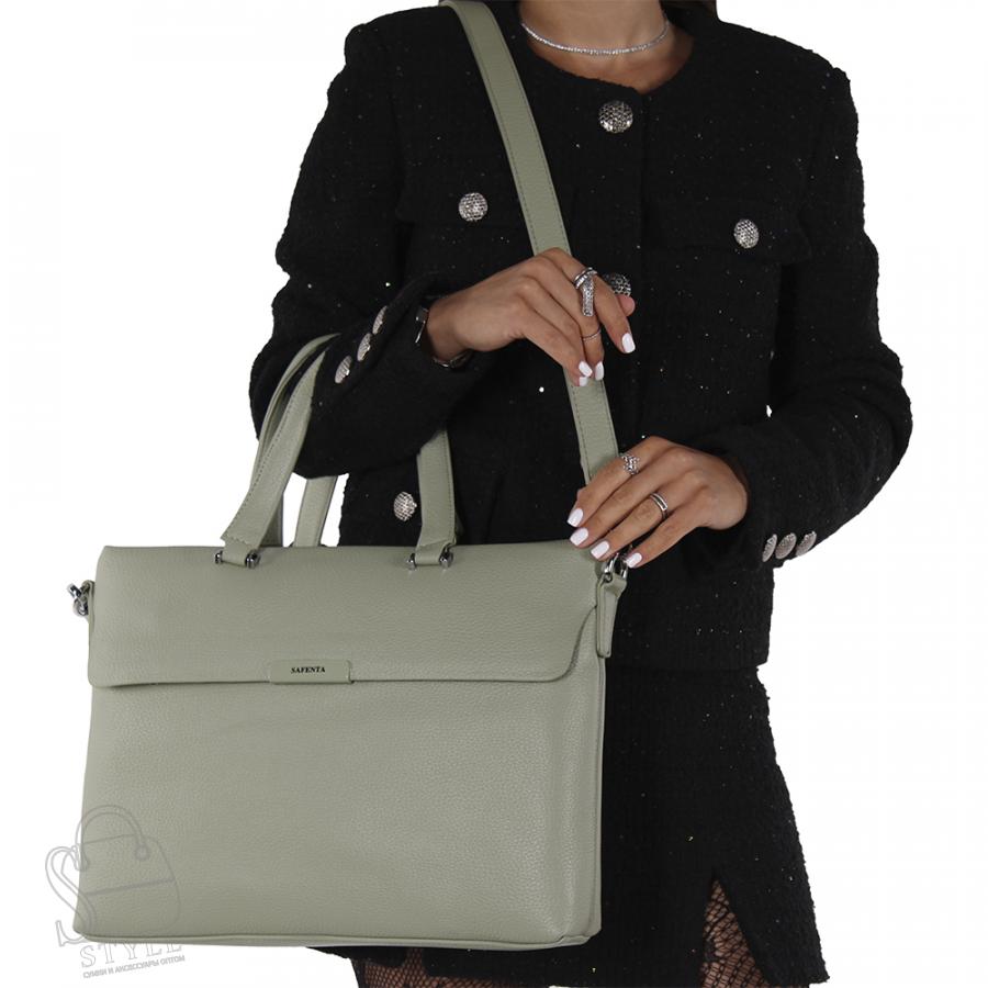 Сумка женская 593362 gray green Velina Fabbiano-Safenta в Новосибирске