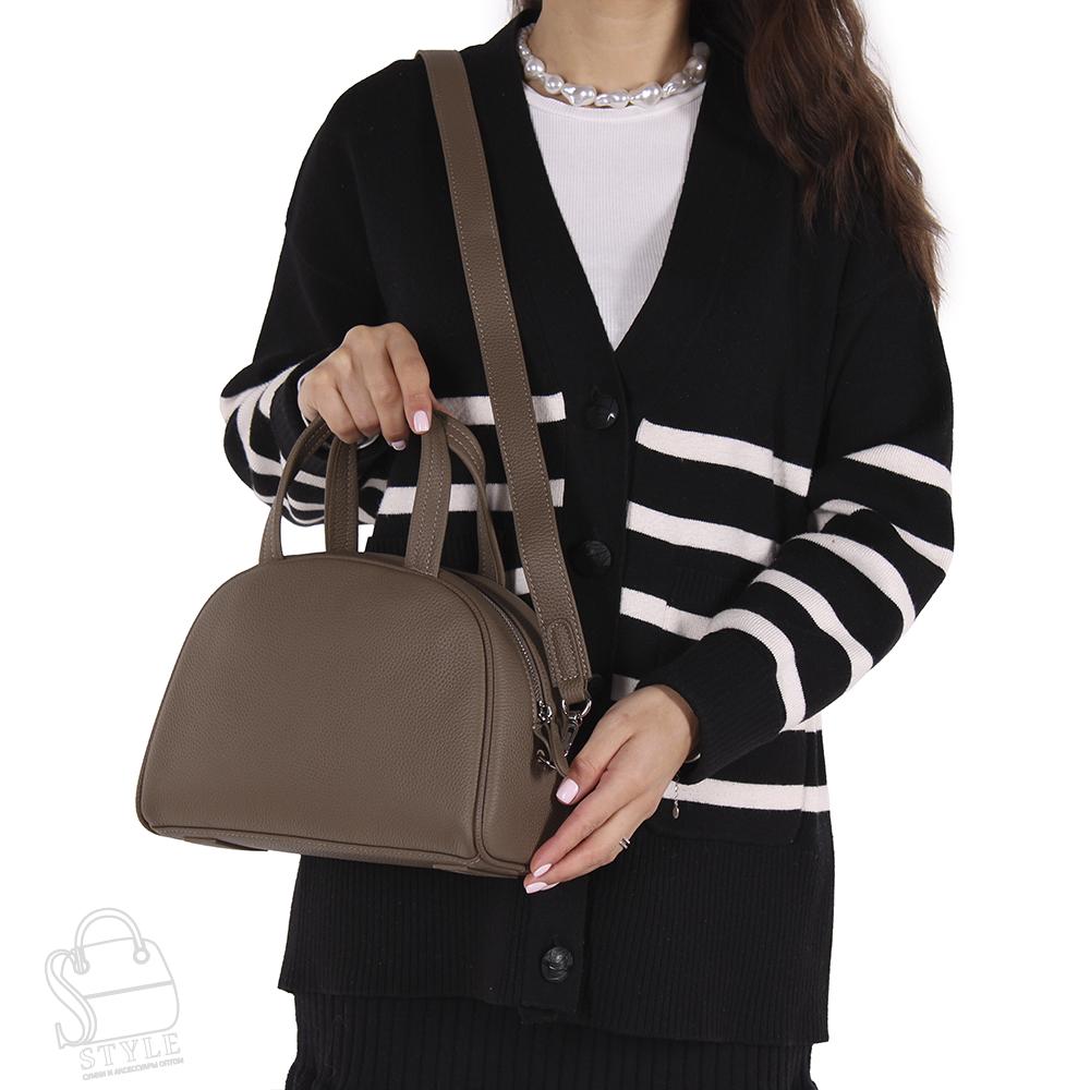 Сумка женская кожаная 8920VG khaki Vitelli Grassi